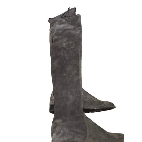 Stuart Weitzman Grey Lowland Suede Thigh High Boots Sz. 9.5 - Picture 5 of 7